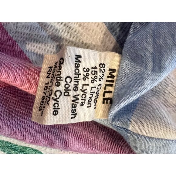 MILLE MARILYN DRESS IN PASTEL PLAID SIZE XS - Picture 8 of 9